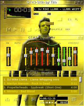 das ist mein erster GTA3-WinAmp Skin