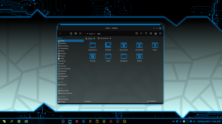 LyraB-dark Aurorae Theme