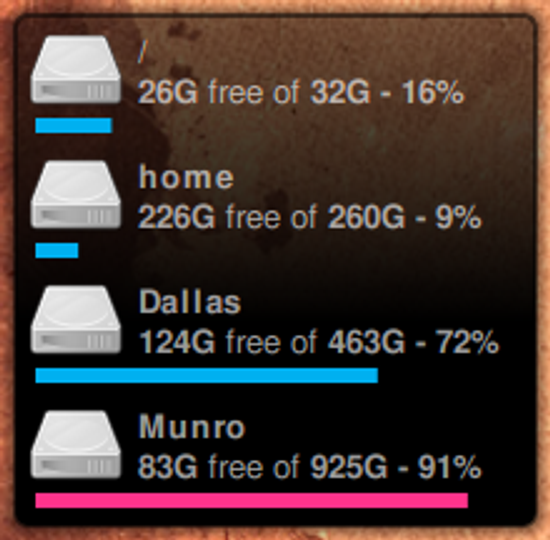 Disk Space Screenlet