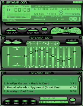 I liked this skin so much that i adapted it for winamp 2.03.