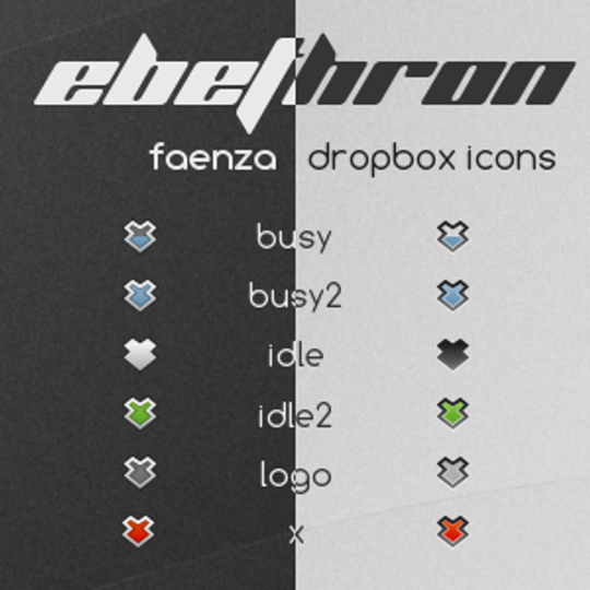 Ebethron Faenza Dropbox icons