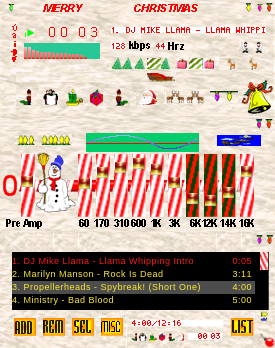 WinAmp skin by keith hall / roving cowboy.