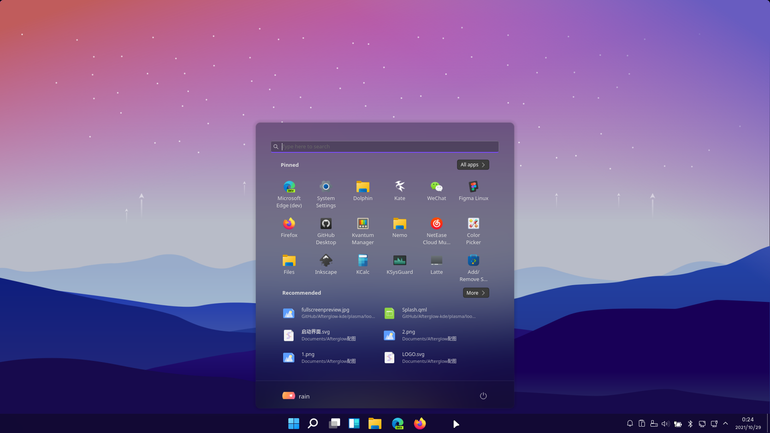 Afterglow-dark Plasma Theme