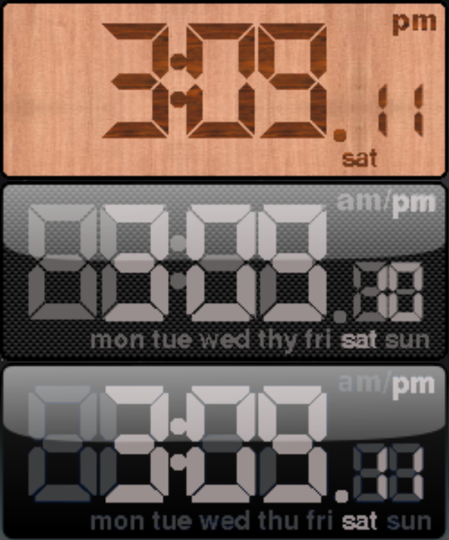 Omega Theme for Digital Clock