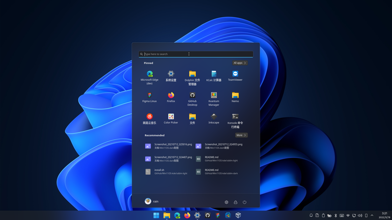 Win11OS-dark Plasma Theme