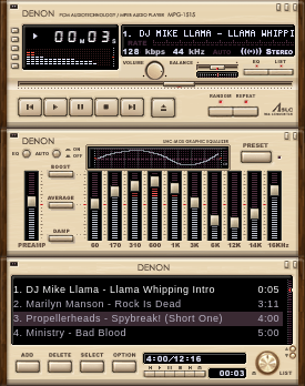 >>   DENON '' Antique '' Component for Winamp