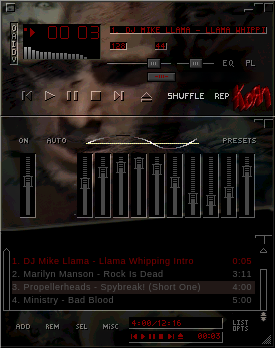 KoRn - Thoughtless WinAmp Skin