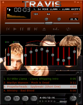 TRAVIS WINAMP SKIN by Julian Strokes