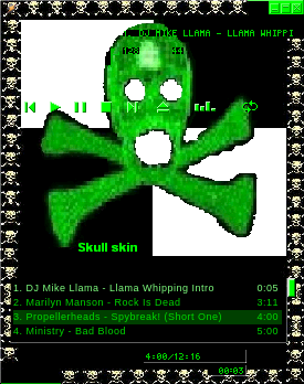 <<<<<Skull skin  1.3>>>>>                                     for 2.x Winamp