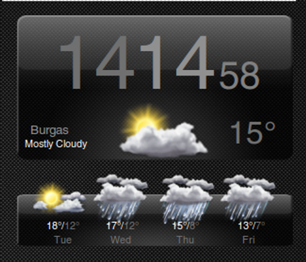 ConkyWeather+Clock