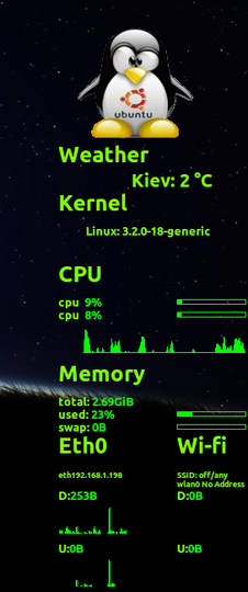 My first conky