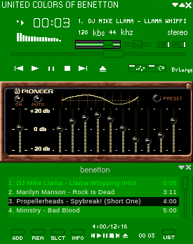 Benetton Skin For Winamp