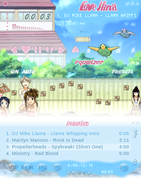 Love Hina is copyright Bandai / Ken Akamatsu / TV Tokyo.