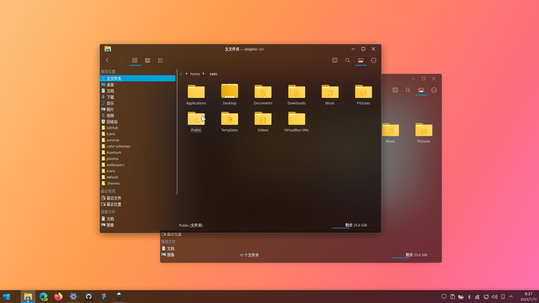 We10XOS-dark Aurorae Theme