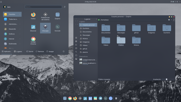 Nordic bluish KDE