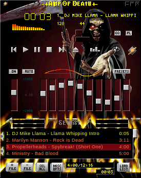 Just a little tribute to Iron Maiden, skin made with Skinamp.