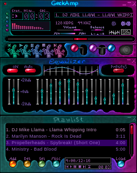 Gecky's Winamp Skin c) Judy Schmidt 2000