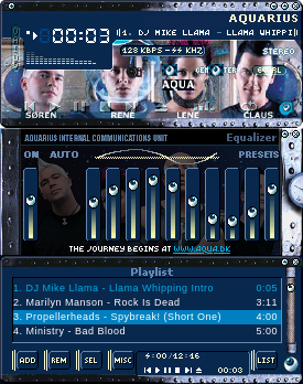 AQUARIUS WinAmp skin