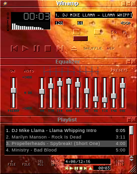Red Planet In Winamp