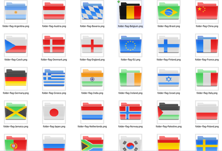 Oxygen Folders (countries & fun)