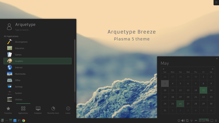 Arquetype GNU/Linux Breeze    (Plasma 5)