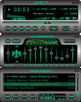AMD Thunderbird Processor Skin Version 1.0 by Garbo 7-28-00