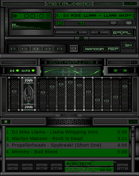 This is my Metalhead Winamp Skin