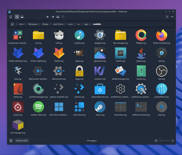 Vinyl Icon Theme