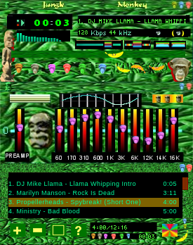 Media Monkey skin by keith hall / roving cowboy.