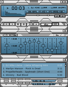 Design Zone - Blue Version - Classic Skin for Winamp 5
