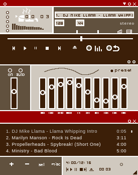 Kaffenated v. 0.1 Winamp Skin.