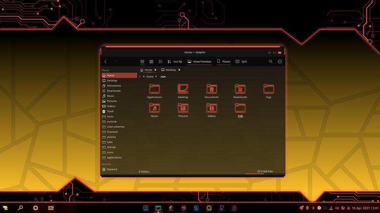 LyraG-dark Aurorae Theme