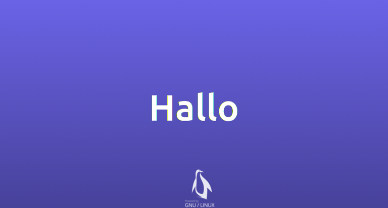 Hello World Linux
