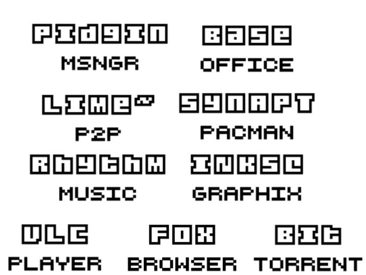 Text Dock Icons