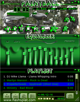 This skin was created my Chris Halbert.  President of Flashsplat Productions.