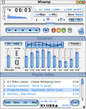 IMac For Winamp v5.03a (Aquamp) 7/5/2004