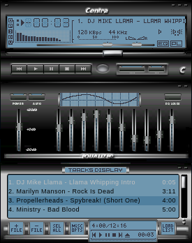 Centra CSS-102 1.04-3 skin for Winamp