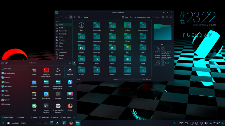 KDE-Story Aurorae Theme