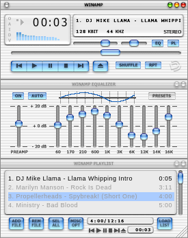 Aqua X Winamp Skin V1.1