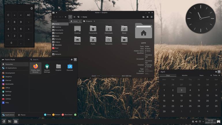Monochrome KDE