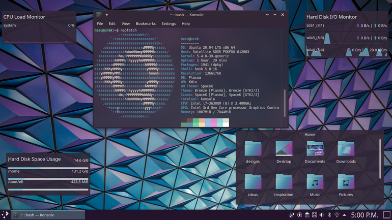 SpaceK aurorae theme