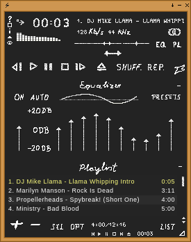 Blackboardskin for Winamp