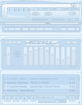 Faint Winter winamp skin ( version 1.0):