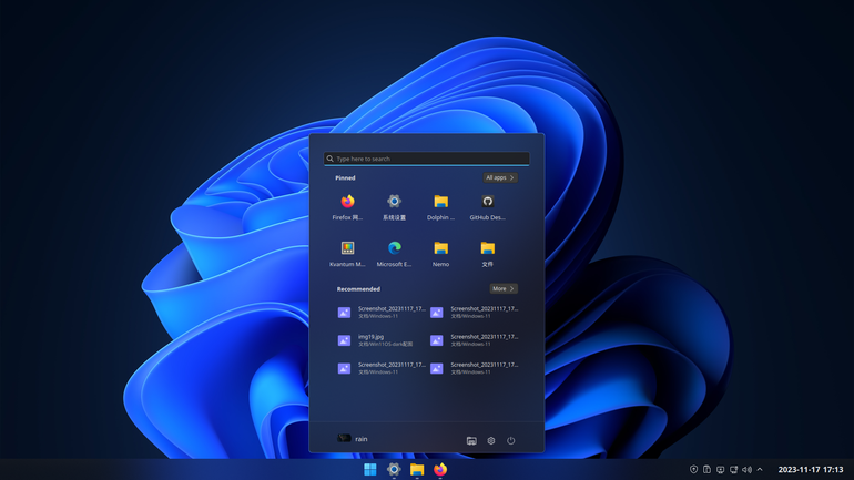 Windows11-dark Plasma Theme