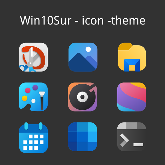 Win10Sur icon theme