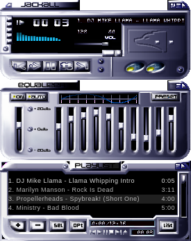 Jackall WinAmp Skin by Jesse Tan