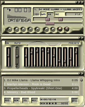 ORTENGGA WINAMP SKIN