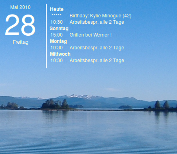eventCal (iCal event calendar)