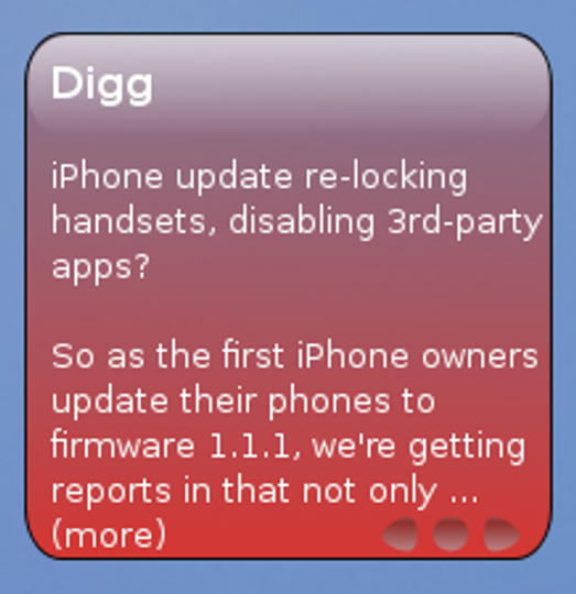 Clear Rss Screenlet