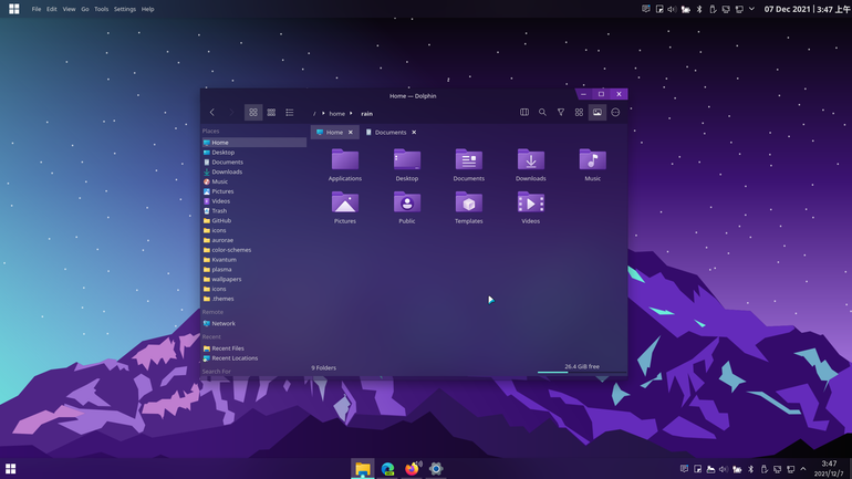 ArcMidnight-dark Aurorae Theme